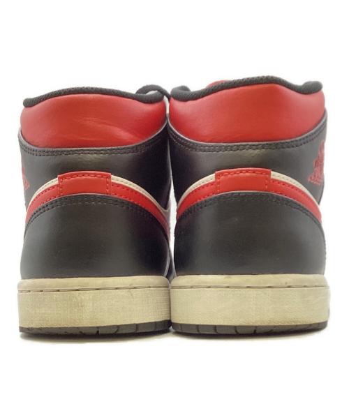 NIKE（ナイキ）NIKE (ナイキ) ハイカットスニーカー/Air Jordan 1 Mid/エアジョーダン1 ミッド レッド サイズ:25の古着・服飾アイテム