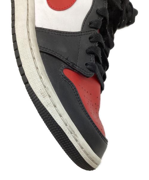 NIKE（ナイキ）NIKE (ナイキ) ハイカットスニーカー/Air Jordan 1 Mid/エアジョーダン1 ミッド レッド サイズ:25の古着・服飾アイテム