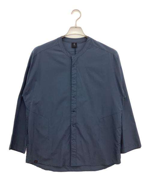 凌（シノギ）凌 (シノギ) 長袖シャツ ブルー サイズ:Lの古着・服飾アイテム