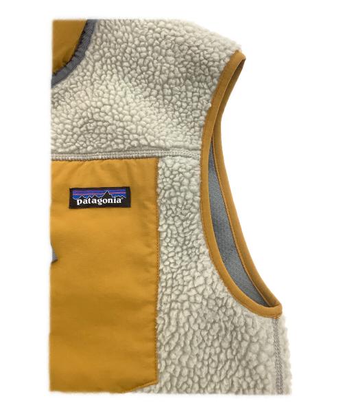 Patagonia（パタゴニア）Patagonia (パタゴニア) クラシックレトロXベスト マスタードｘオフホワイト サイズ:Sの古着・服飾アイテム