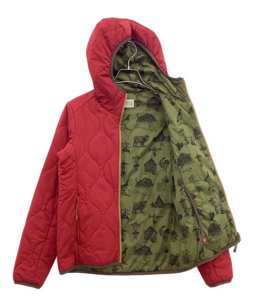 MARMOT（マーモット）MARMOT (マーモット) WS REVERSIBLE PADDING JACKET オリーブ×レッド サイズ:Sの古着・服飾アイテム