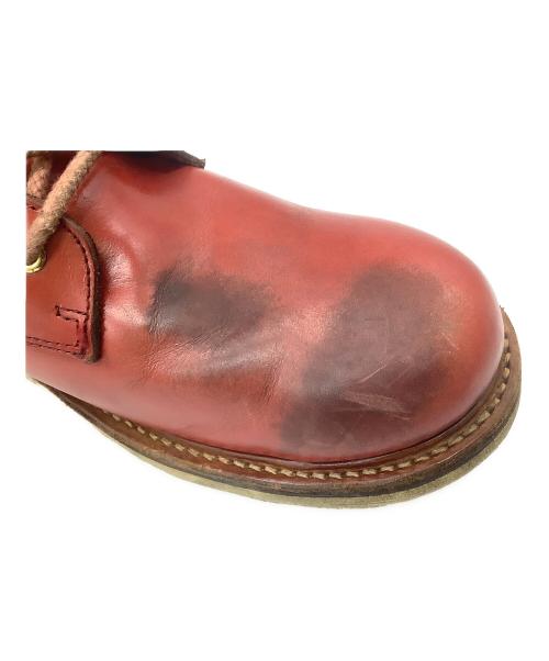 SLOW WEAR（スローウェア）SLOW WEAR (スローウェア) オイルドレザープレーンMIDブーツ レッド サイズ:10Eの古着・服飾アイテム