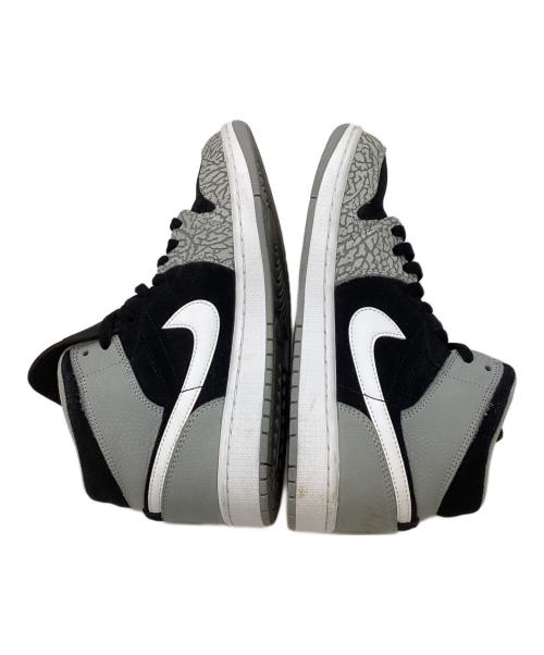 NIKE（ナイキ）NIKE (ナイキ) ハイカットスニーカー/Air Jordan 1 Mid Elephant Toe/エアジョーダン1 ミッド  エレファント トゥ/サファリ ブラック×グレー サイズ:27の古着・服飾アイテム
