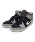 NIKE（ナイキ）の古着「ハイカットスニーカー/Air Jordan 1 Mid Elephant Toe/エアジョーダン1 ミッド  エレファント トゥ/サファリ」｜ブラック×グレー