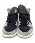 NIKE (ナイキ) ハイカットスニーカー/Air Jordan 1 Mid Elephant Toe/エアジョーダン1 ミッド  エレファント トゥ/サファリ ブラック×グレー サイズ:27：8000円