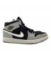 中古・古着 NIKE (ナイキ) ハイカットスニーカー/Air Jordan 1 Mid Elephant Toe/エアジョーダン1 ミッド  エレファント トゥ/サファリ ブラック×グレー サイズ:27：8000円