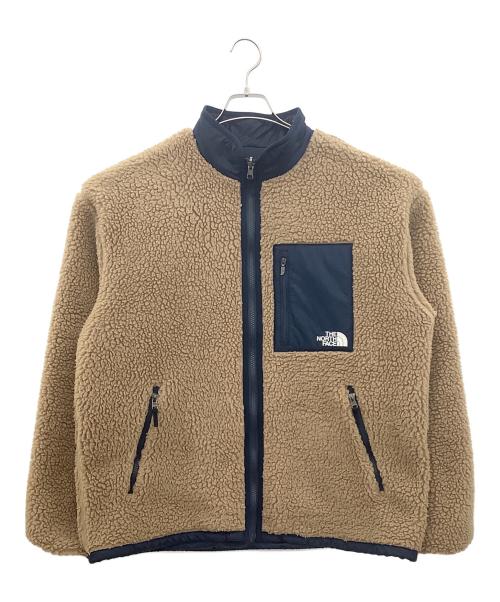 THE NORTH FACE（ザ ノース フェイス）THE NORTH FACE (ザ ノース フェイス) リバーシブルエクストリームパイルジャケット カーキ×ネイビー サイズ:Lの古着・服飾アイテム