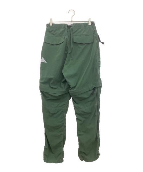 and wander（アンドワンダー）and wander (アンドワンダー) アウトドアウェア(パンツ) グリーン サイズ:Lの古着・服飾アイテム