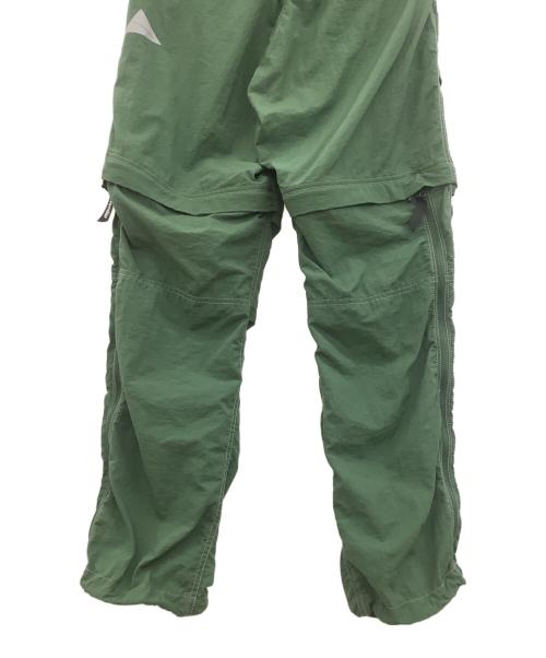 and wander（アンドワンダー）and wander (アンドワンダー) アウトドアウェア(パンツ) グリーン サイズ:Lの古着・服飾アイテム