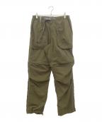 and wanderアンドワンダー）の古着「Ny taffeta hiker 2way pants」｜オリーブ
