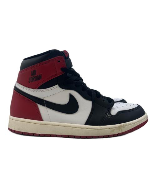 NIKE（ナイキ）NIKE (ナイキ) ハイカットスニーカー/AIR JORDAN1 RETRO HIGH OG/エアジョーダン1 レトロ ハイ OG/Black Toe Reimagined/ブラックトゥリイマジンド レッド×ホワイト サイズ:28の古着・服飾アイテム