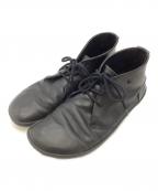 VIVOBARE FOOTビボベアフット）の古着「アウトドアレザーブーツ」｜ブラック