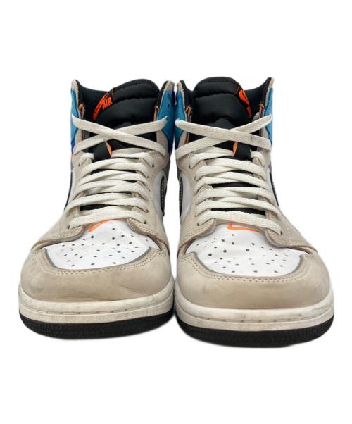 NIKE（ナイキ）NIKE (ナイキ) ハイカットスニーカー/Air Jordan 1/エアジョーダン1/High/OG/Prototype/プロトタイプ ベージュ×ブルー サイズ:29.5の古着・服飾アイテム