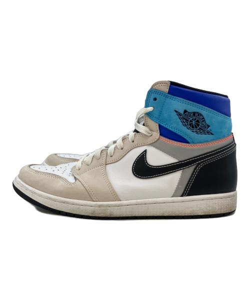 NIKE（ナイキ）NIKE (ナイキ) ハイカットスニーカー/Air Jordan 1/エアジョーダン1/High/OG/Prototype/プロトタイプ ベージュ×ブルー サイズ:29.5の古着・服飾アイテム
