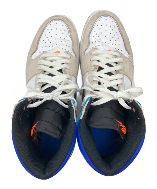 NIKE（ナイキ）NIKE (ナイキ) ハイカットスニーカー/Air Jordan 1/エアジョーダン1/High/OG/Prototype/プロトタイプ ベージュ×ブルー サイズ:29.5の古着・服飾アイテム
