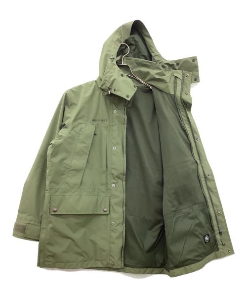 MAMMUT（マムート）MAMMUT (マムート) オベリスク ゴアテックス ジップイン ハードシェル コート オリーブ サイズ:Mの古着・服飾アイテム