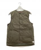 NANGAナンガ）の古着「ヒノックリップストップインナーダウンベスト」｜ブラウン