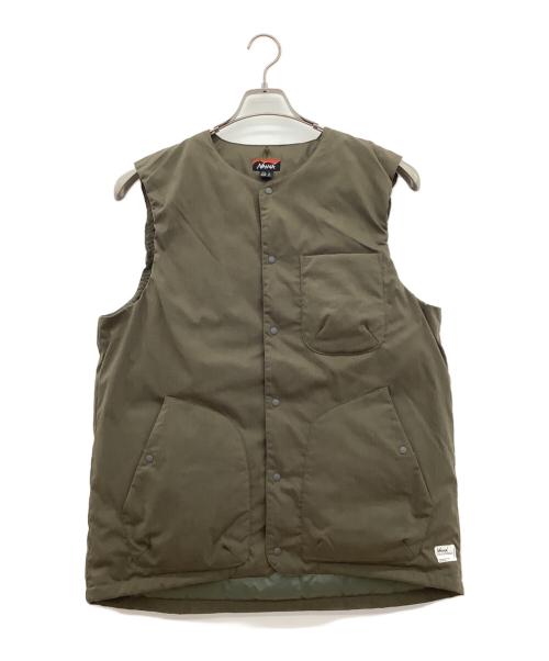 NANGA（ナンガ）NANGA (ナンガ) ヒノックリップストップインナーダウンベスト ブラウン サイズ:Lの古着・服飾アイテム