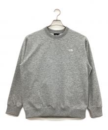 THE NORTH FACE（ザ ノース フェイス）の古着「スモールロゴヘザースウェットクルー」｜ライトグレー