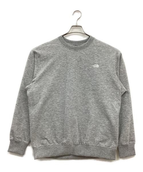 THE NORTH FACE（ザ ノース フェイス）THE NORTH FACE (ザ ノース フェイス) スモールロゴヘザースウェットクルー ライトグレー サイズ:M 未使用品の古着・服飾アイテム