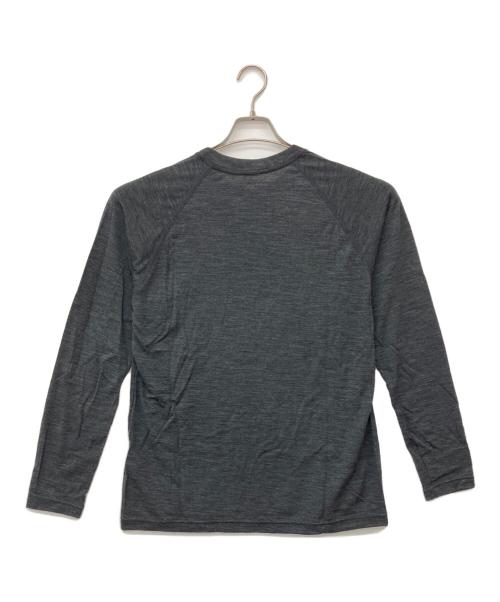 山と道（ヤマトミチ）山と道 (ヤマトミチ) トレッキングウェア(シャツ)/メリノライトロングスリーブ/ Light Merino Long Sleeve チャコールマール サイズ:Mの古着・服飾アイテム