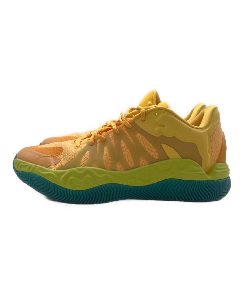 PUMA（プーマ）PUMA (プーマ) バスケットボールシューズ/HALI 1 HALUCINATING ULTRA BLUE-FLURO GREEN PES/ハリ1 プレイオフズ/ローカットスニーカー イエロー サイズ:28の古着・服飾アイテム