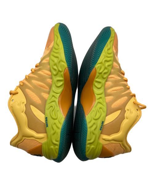 PUMA（プーマ）PUMA (プーマ) バスケットボールシューズ/HALI 1 HALUCINATING ULTRA BLUE-FLURO GREEN PES/ハリ1 プレイオフズ/ローカットスニーカー イエロー サイズ:28の古着・服飾アイテム