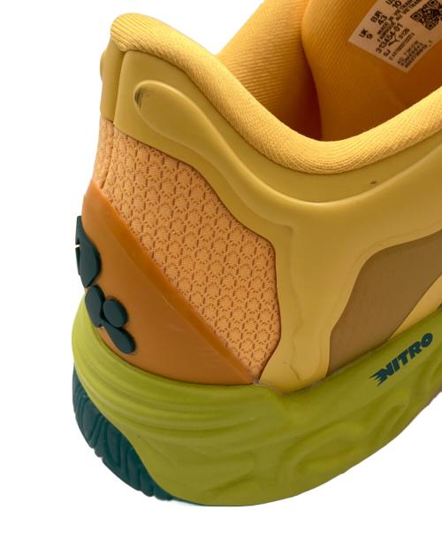 PUMA（プーマ）PUMA (プーマ) バスケットボールシューズ/HALI 1 HALUCINATING ULTRA BLUE-FLURO GREEN PES/ハリ1 プレイオフズ/ローカットスニーカー イエロー サイズ:28の古着・服飾アイテム