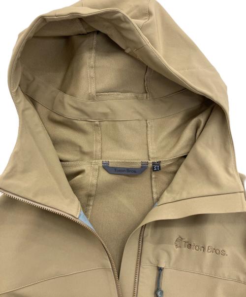 Teton Bros（ティートンブロス）Teton Bros (ティートンブロス) トレッキングウェア(ソフトシェル)/Glacier Hoody/グレイシャー フーディ ベージュ サイズ:Mの古着・服飾アイテム