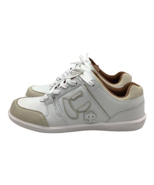 via SANGACIO（ヴィア・サンガチオ）via SANGACIO (ヴィア・サンガチオ) Brandalised (ブランダライズド) バンクシーコラボ　スニーカー ベージュ×ホワイト サイズ:26cm 未使用品の古着・服飾アイテム