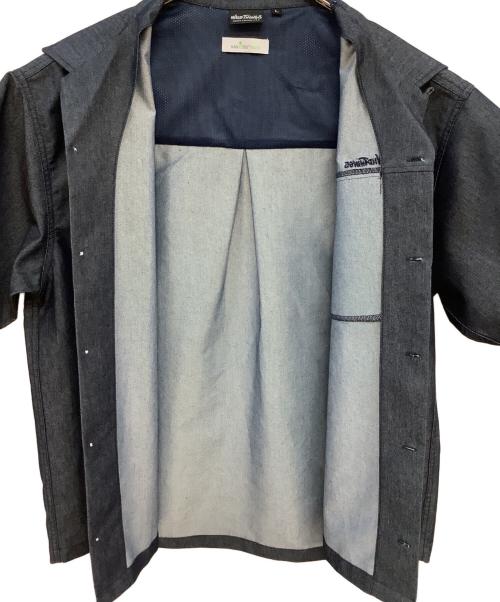 WILD THINGS（ワイルドシングス）WILD THINGS (ワイルドシングス) ナノテックスデニムショートスリーブシャツ ネイビー サイズ:Lの古着・服飾アイテム