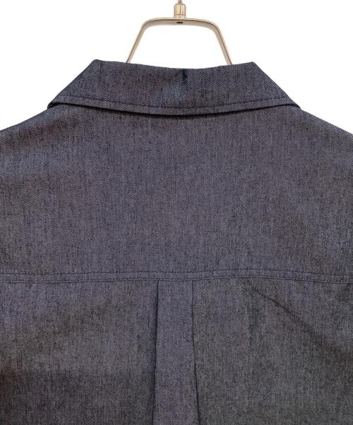 WILD THINGS（ワイルドシングス）WILD THINGS (ワイルドシングス) ナノテックスデニムショートスリーブシャツ ネイビー サイズ:Lの古着・服飾アイテム