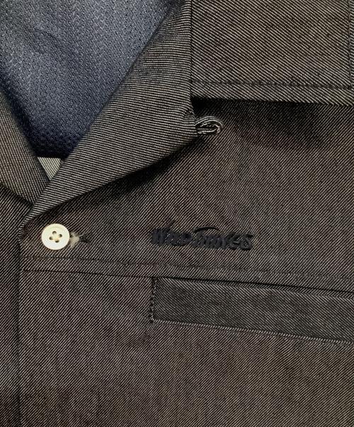 WILD THINGS（ワイルドシングス）WILD THINGS (ワイルドシングス) ナノテックスデニムショートスリーブシャツ ネイビー サイズ:Lの古着・服飾アイテム