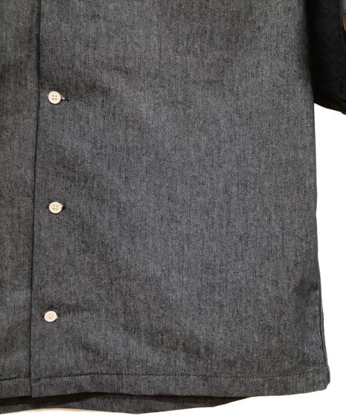 WILD THINGS（ワイルドシングス）WILD THINGS (ワイルドシングス) ナノテックスデニムショートスリーブシャツ ネイビー サイズ:Lの古着・服飾アイテム