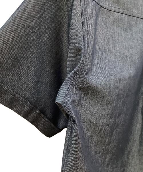 WILD THINGS（ワイルドシングス）WILD THINGS (ワイルドシングス) ナノテックスデニムショートスリーブシャツ ネイビー サイズ:Lの古着・服飾アイテム