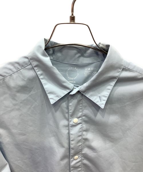 山と道（ヤマトミチ）山と道 (ヤマトミチ) バンブーシャツ スカイブルー サイズ:UNISEX Mの古着・服飾アイテム