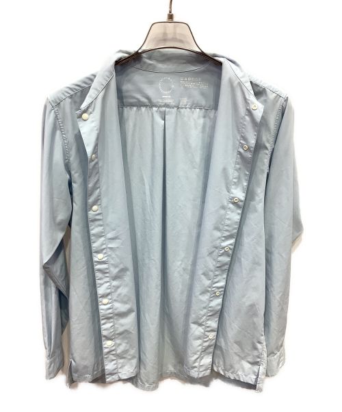 山と道（ヤマトミチ）山と道 (ヤマトミチ) バンブーシャツ スカイブルー サイズ:UNISEX Mの古着・服飾アイテム