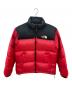 THE NORTH FACE（ザ ノース フェイス）の古着「ヌプシジャケット」｜レッド×ブラック