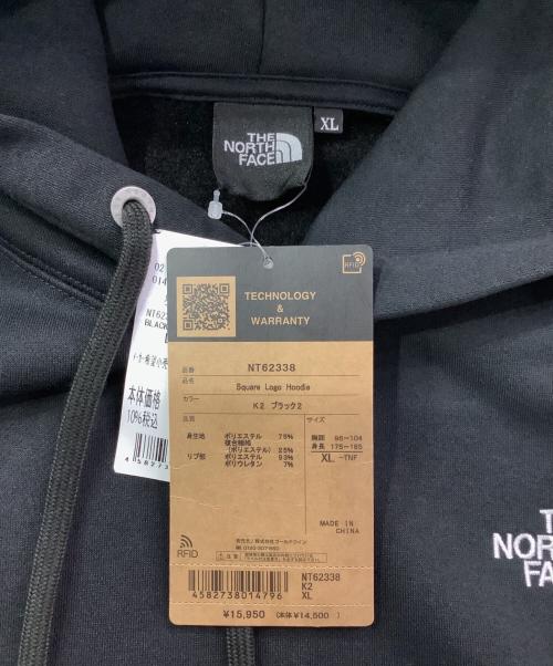 THE NORTH FACE（ザ ノース フェイス）THE NORTH FACE (ザ ノース フェイス) スクエアロゴフーデ ブラック サイズ:XLの古着・服飾アイテム
