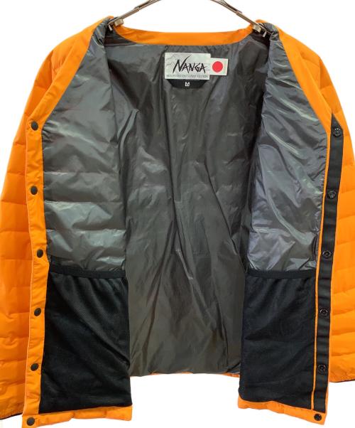 NANGA（ナンガ）NANGA (ナンガ) ノーカーラーダウンジャケット オレンジ サイズ:Lの古着・服飾アイテム