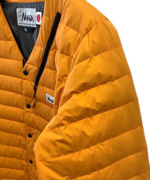 NANGA（ナンガ）NANGA (ナンガ) ノーカーラーダウンジャケット オレンジ サイズ:Lの古着・服飾アイテム