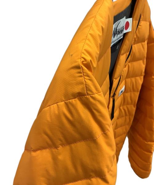 NANGA（ナンガ）NANGA (ナンガ) ノーカーラーダウンジャケット オレンジ サイズ:Lの古着・服飾アイテム