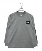 THE NORTH FACEザ ノース フェイス）の古着「L/S SLEEVE GRAPHIC TEE」｜グレー