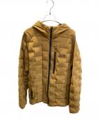 MOUNTAIN HARD WEARマウンテンハードウェア）の古着「ストレッチダウンフフーディ」｜カーキ