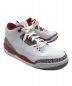 中古・古着 NIKE (ナイキ) エアジョーダン3レトロ ホワイト×レッド サイズ:27cm：10000円