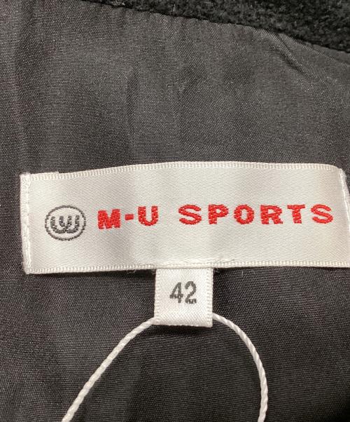 M U SPORTS(MIEKO UESAKO)（エム・ユー・スポーツ（ミエコ・ウエサコ））M U SPORTS(MIEKO UESAKO) (エム・ユー・スポーツ（ミエコ・ウエサコ）) ゴルフウェア(トップス) ブラック サイズ:42 未使用品の古着・服飾アイテム
