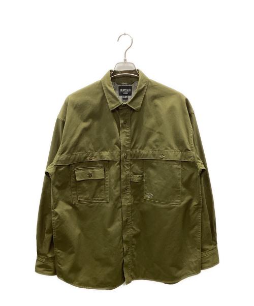 Snow peak（スノーピーク）Snow peak (スノーピーク) TAKIBIシャツジャケット オリーブ サイズ:L（US-M）の古着・服飾アイテム