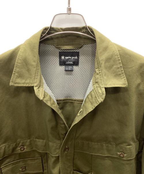 Snow peak（スノーピーク）Snow peak (スノーピーク) TAKIBIシャツジャケット オリーブ サイズ:L（US-M）の古着・服飾アイテム