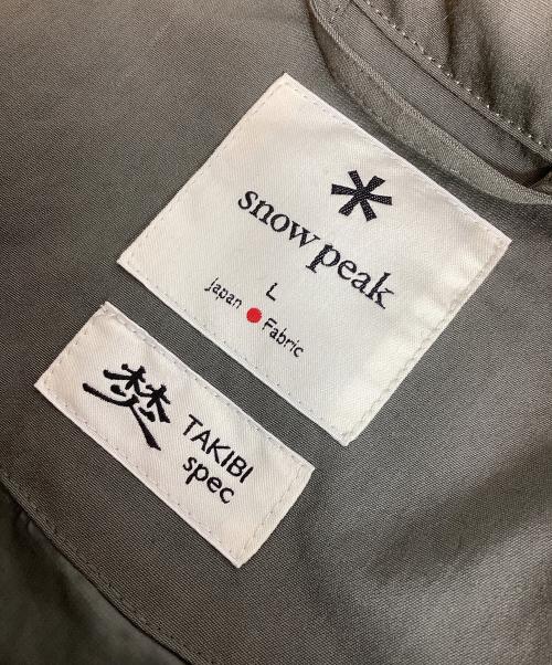 Snow peak（スノーピーク）Snow peak (スノーピーク) TAKIBI Down Jacket カーキ サイズ:Lの古着・服飾アイテム