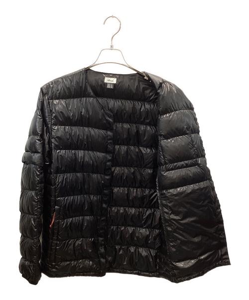 NANGA（ナンガ）NANGA (ナンガ) インナーダウン カーディガン デタッチャブルスリーブ ブラック サイズ:Ｌ（US-M/EU-M）の古着・服飾アイテム